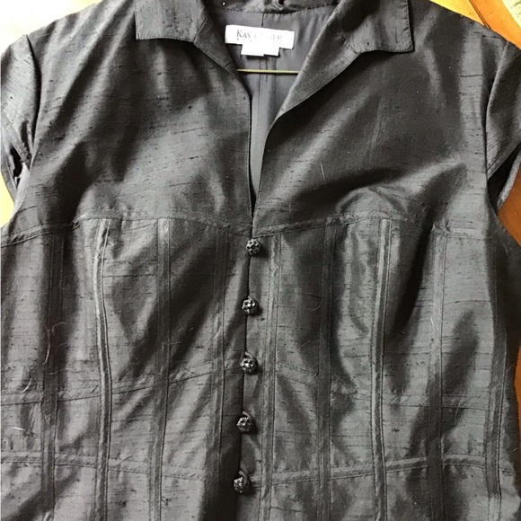 NWOT Beautiful Kay Unger Designer Dress in Size 14 (Never Worn) in solid Black. - Picture 6 of 6